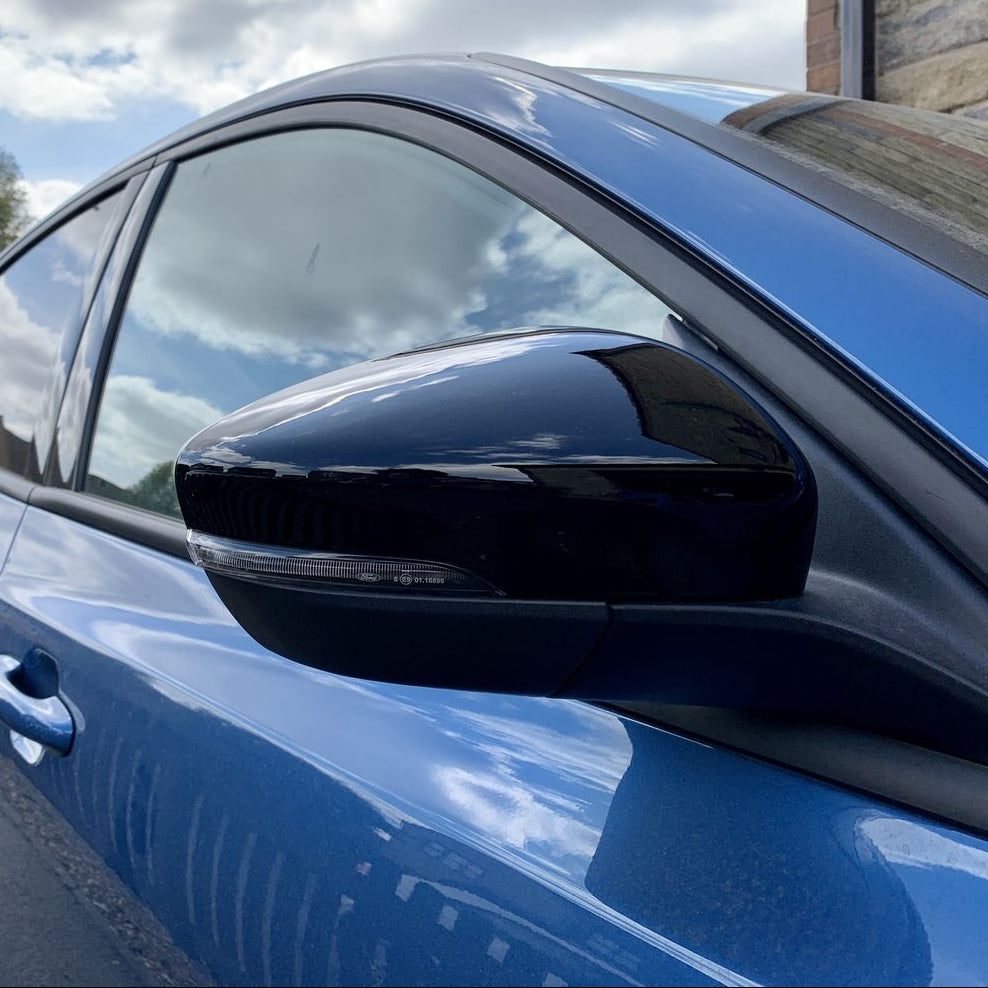 Mirror Caps - MK4/4.5 Focus - Painted Gloss Black