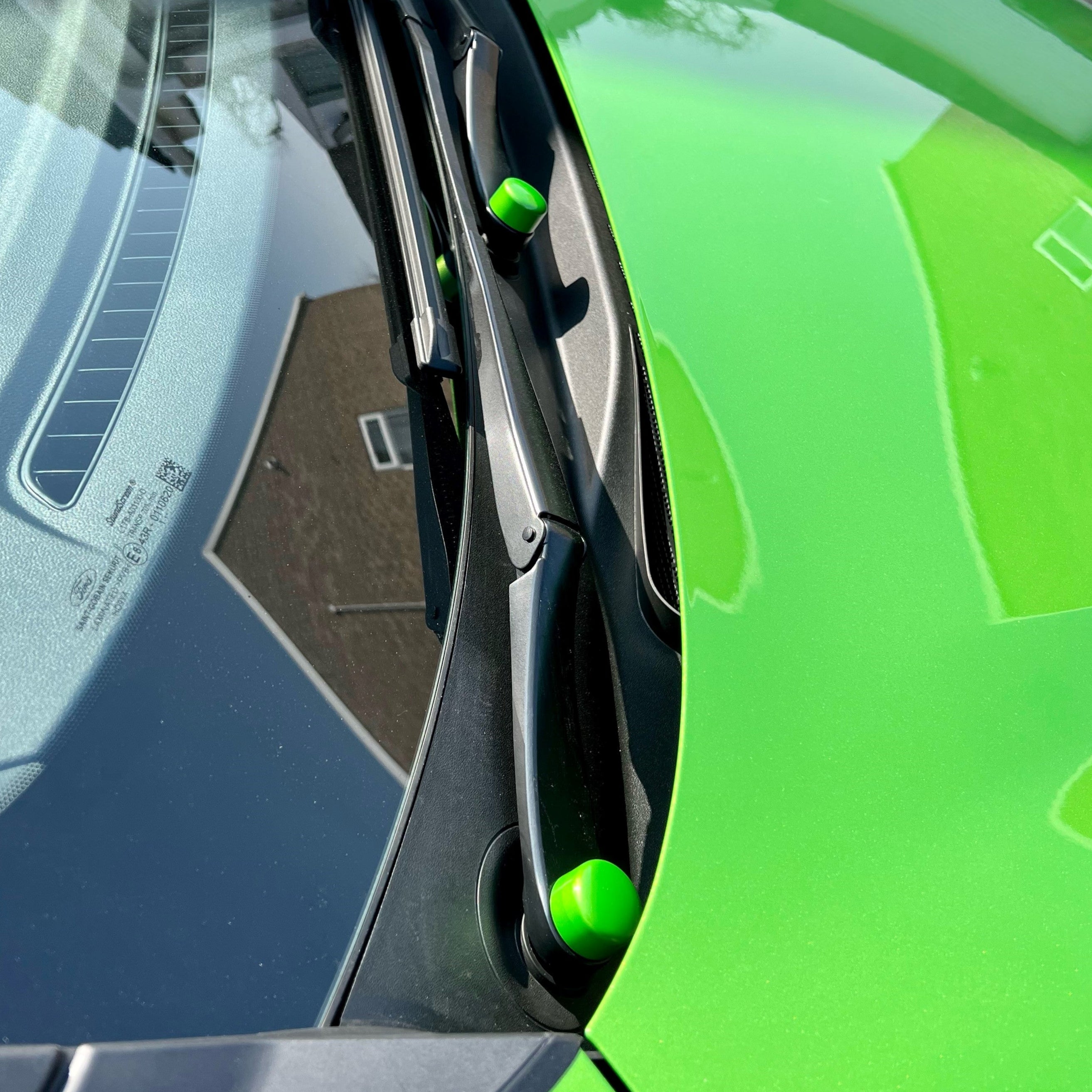 Wiper arm rubber nut covers