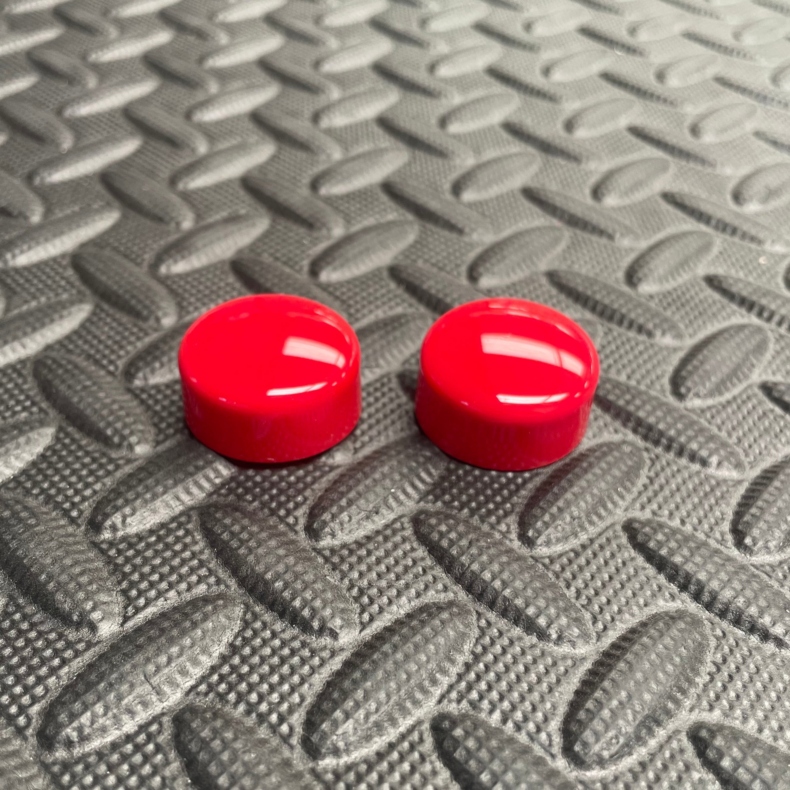 Proform Wiper Arm Bolt Rubber Covers - Gloss Red Plastic