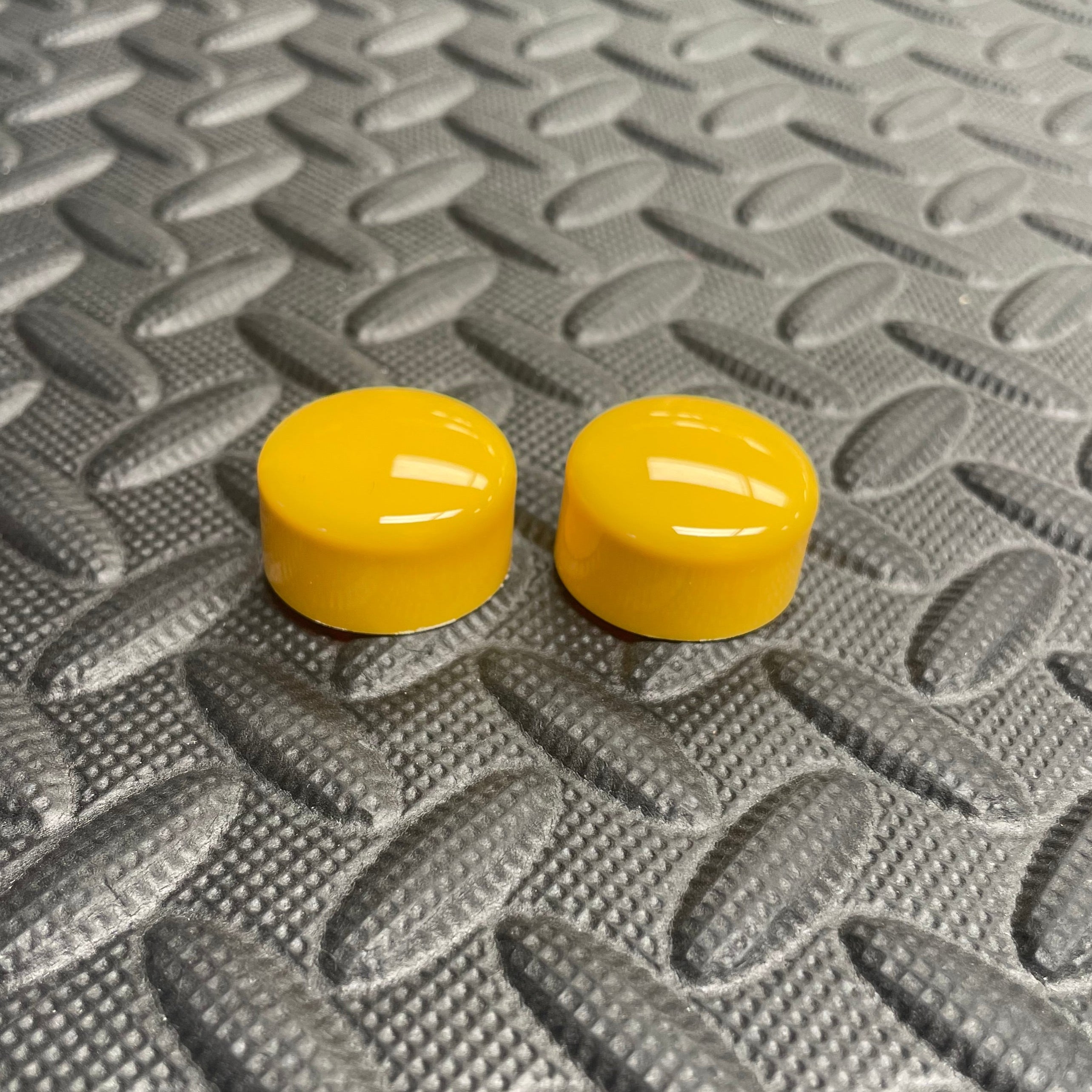 Proform Wiper Arm Bolt Rubber Covers  - Gloss Yellow Plastic
