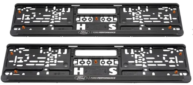 Ford Performance Number Plate Surrounds (Pair) - New Style